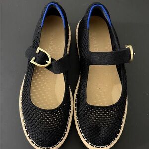 Rothys   Mary Jane Flats with Gold Buckle